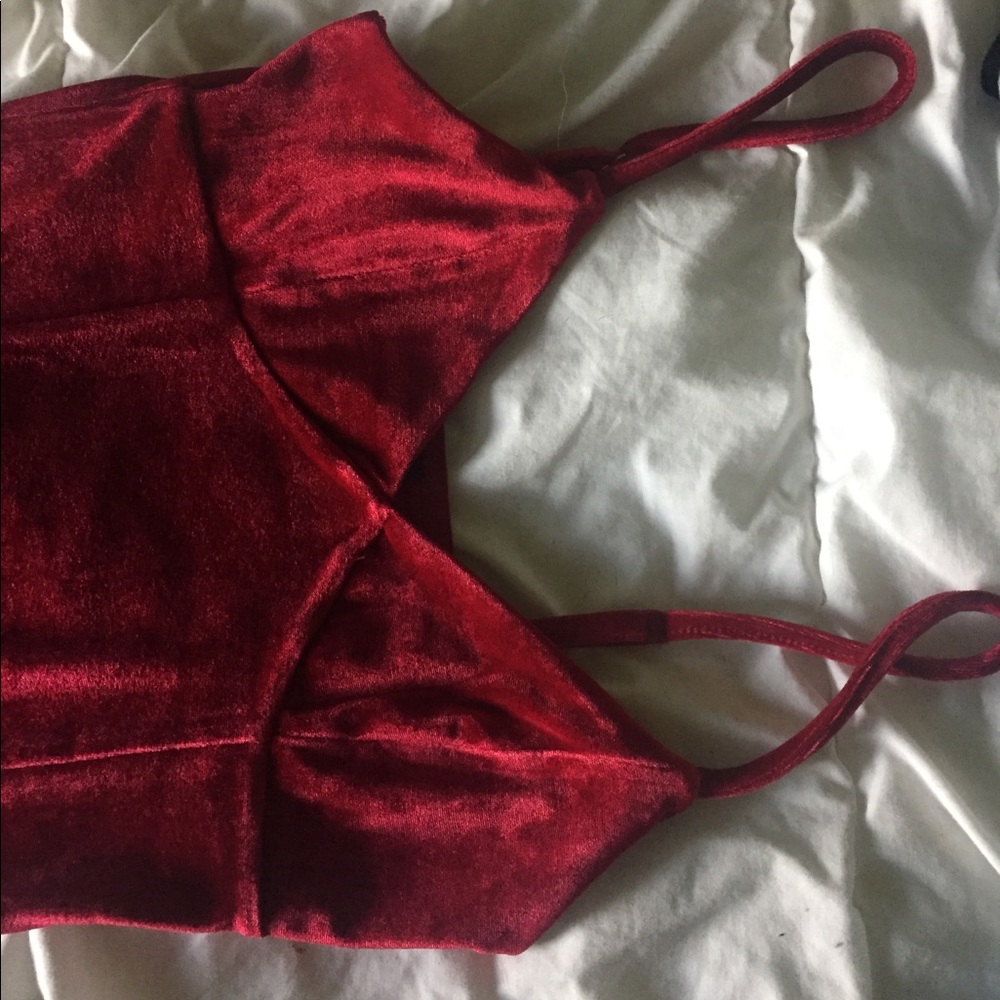RED SUEDE DRESS